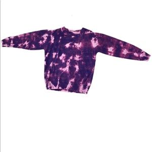 PURPLE TIE DYE SWEATSHIRT